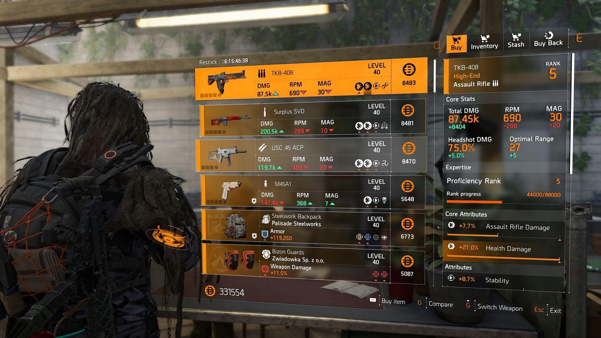 The Division 2 vendor at Haven Atrium (Image via Sportskeeda Gaming || Ubisoft)
